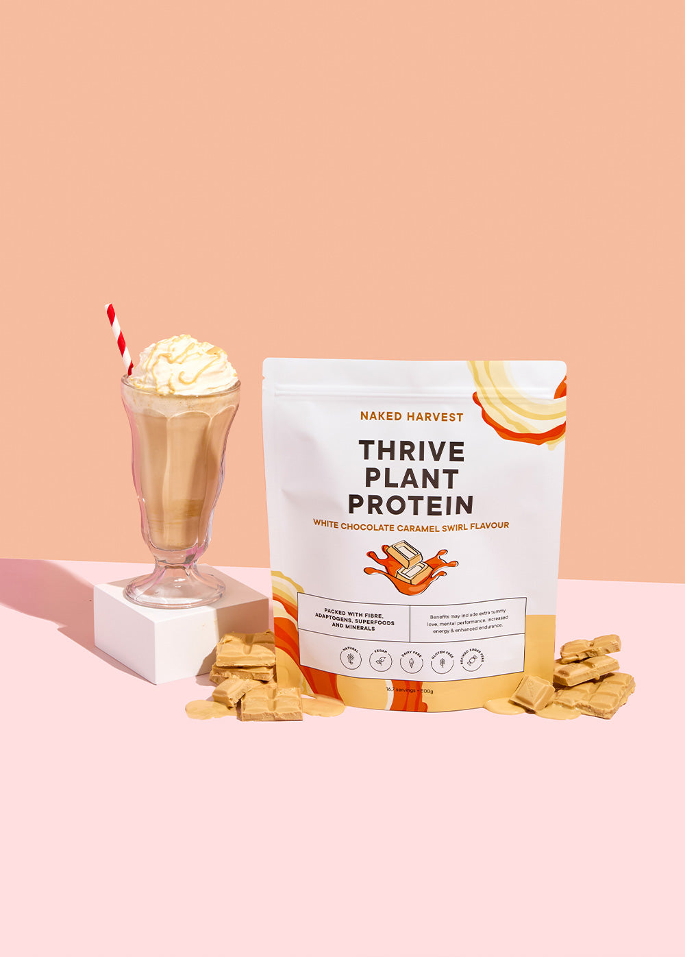 White Chocolate Caramel Swirl Plant Protein