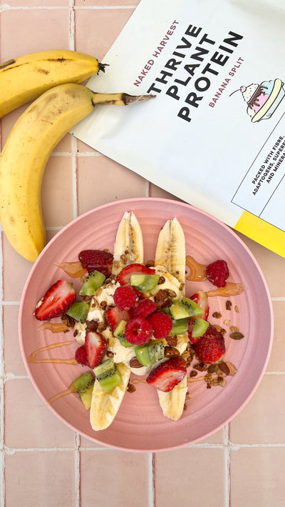 Healthy Banana Split | GF, DF, RSF