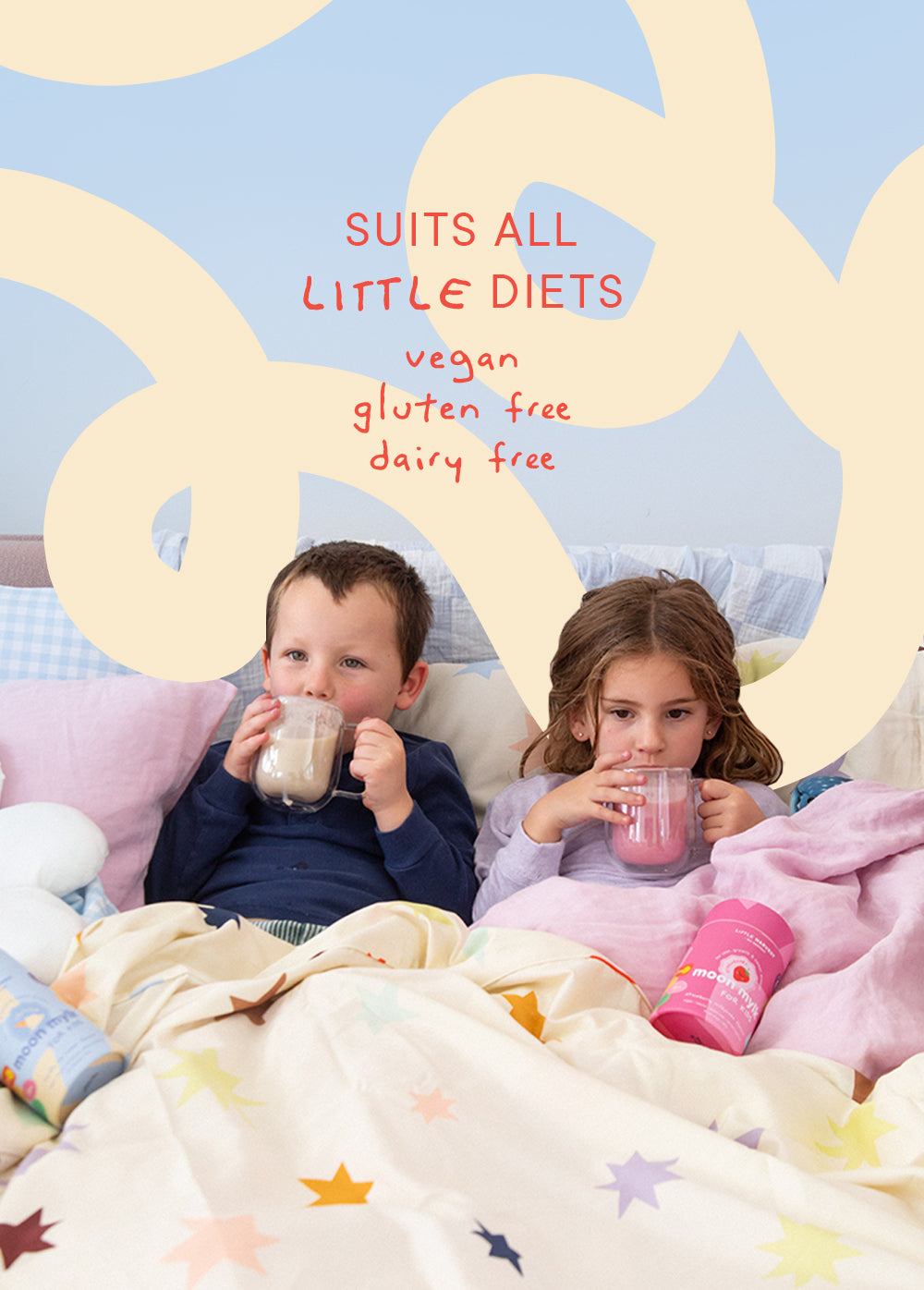 Kids Strawberry Milkshake Moon Mylk