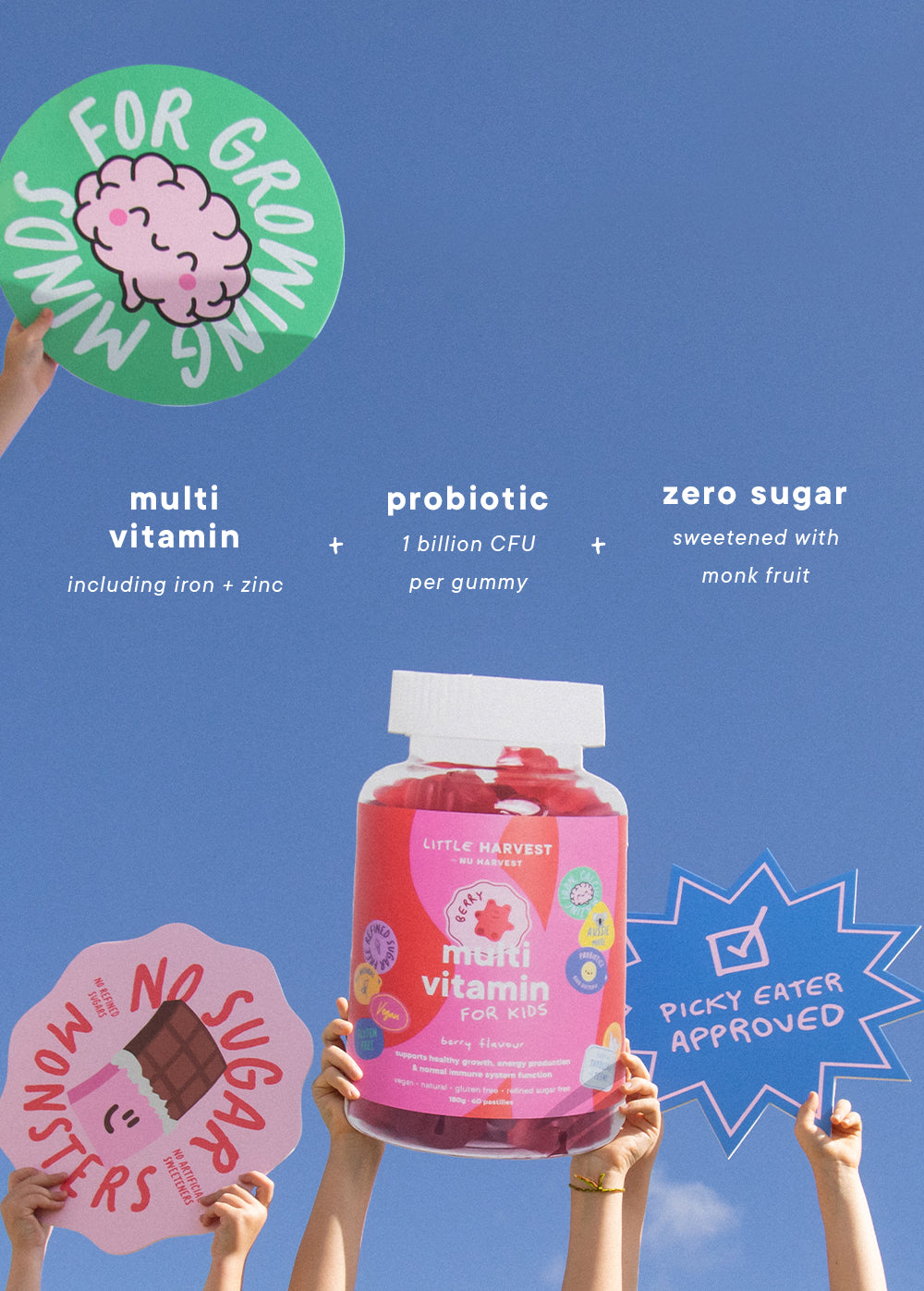Kids' Multivitamin + Probiotic Gummies