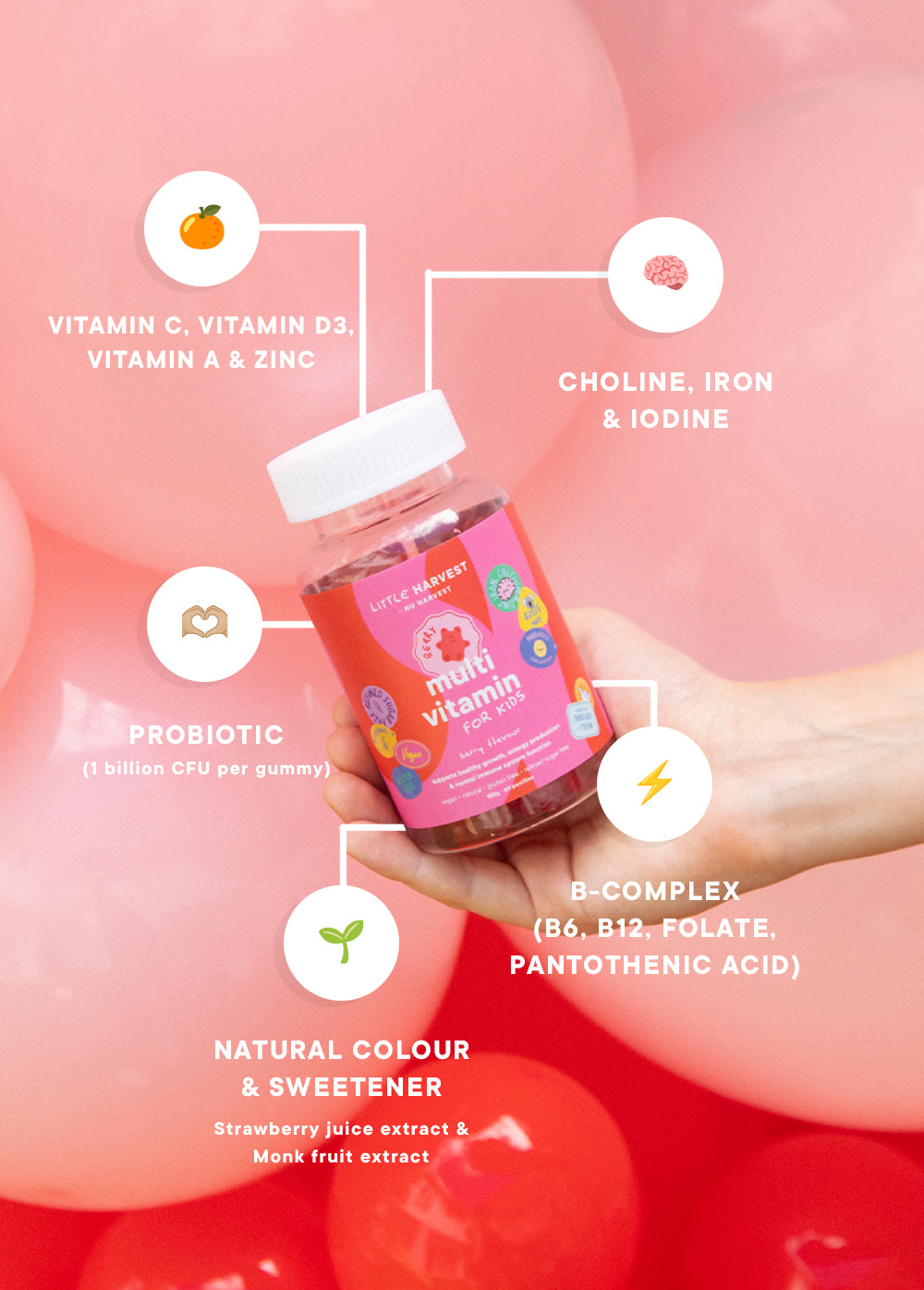 Kids' Multivitamin + Probiotic Gummies