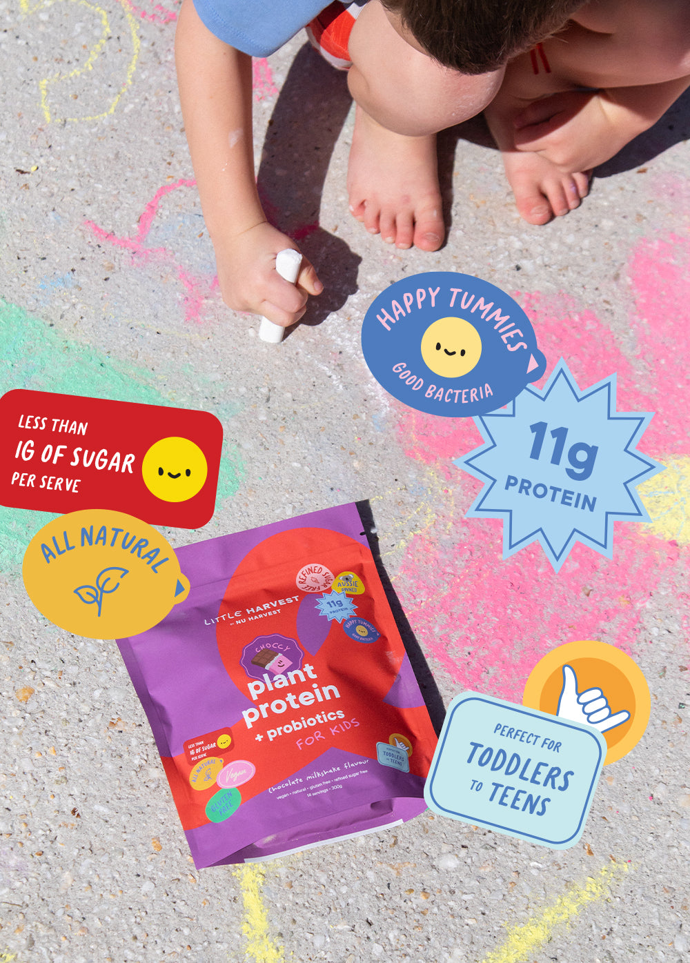 Kids Chocolate Plant Protein + Probiotics
