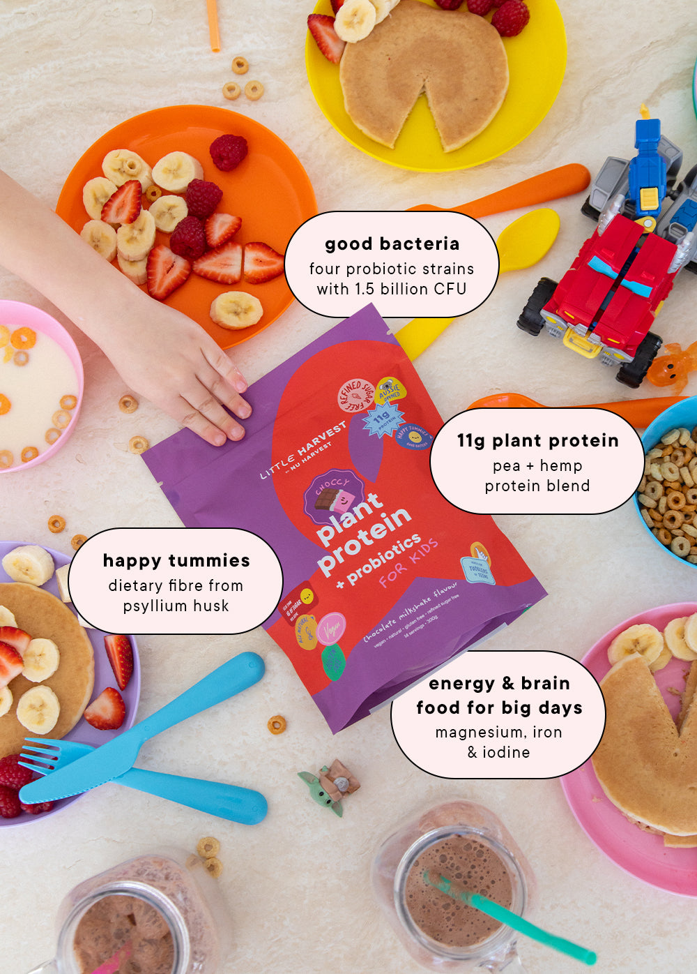 Kids Chocolate Plant Protein + Probiotics