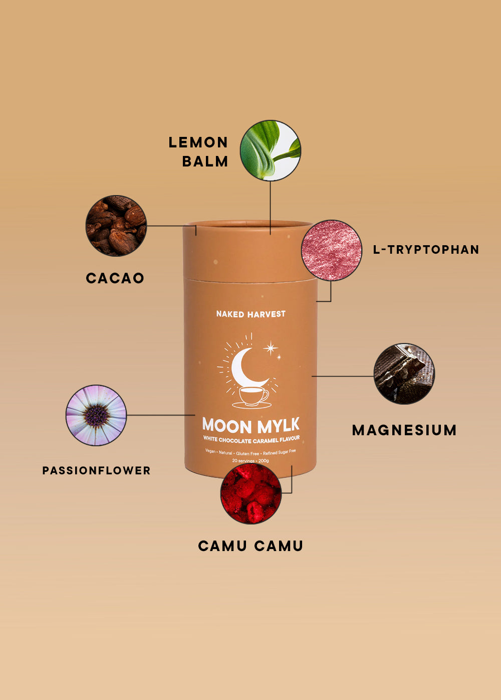 White Choc Caramel Swirl Moon Mylk