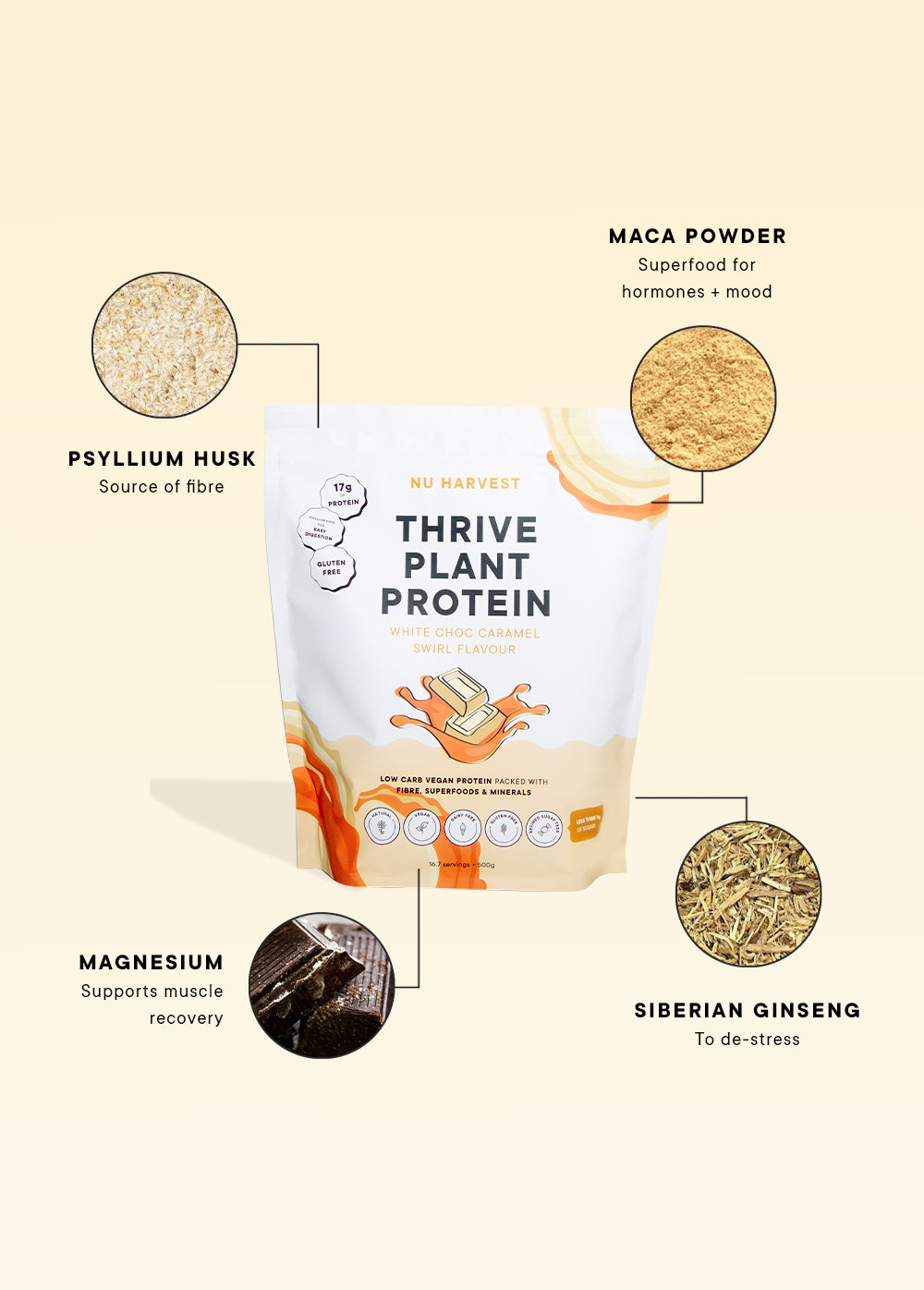 White Chocolate Caramel Swirl Plant Protein