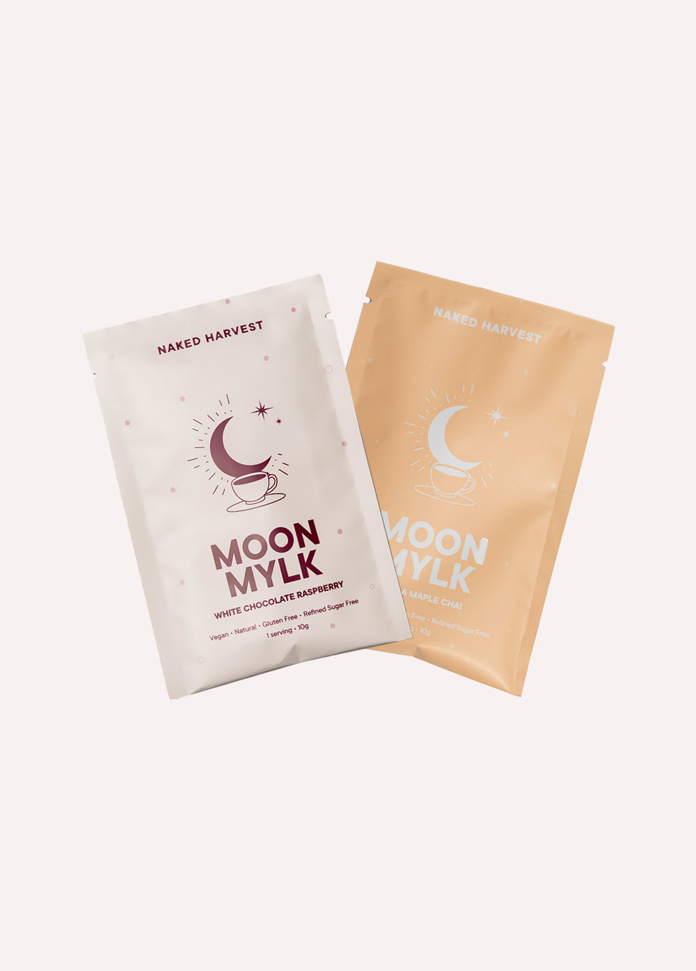 Sample Pack - White Choc Raspberry & Vanilla Maple Chai Moon Mylk