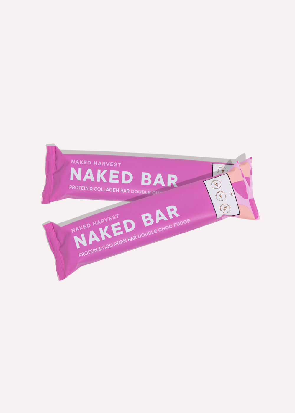 Naked Bars Double Choc Fudge - 2 Pack