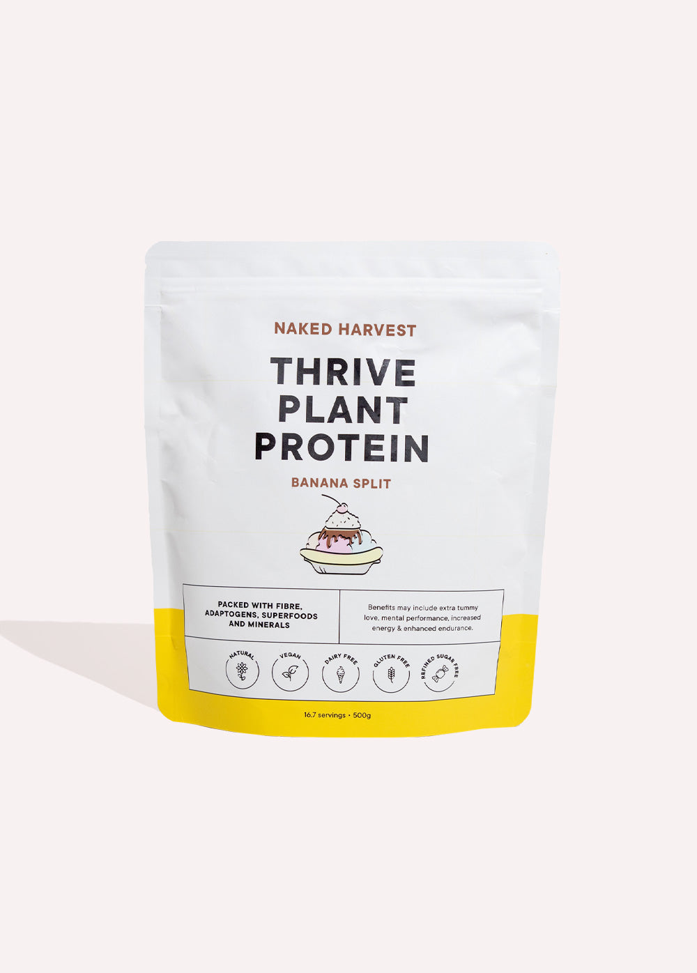 Banana Split Plant Protein Naked Harvest Supplements